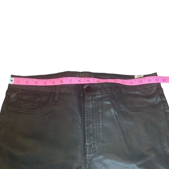 Jen7 by 7 For All Mankind Mid-Rise Stretch Coated Straight Ankle Women’s Size 16 - Picture 8 of 13